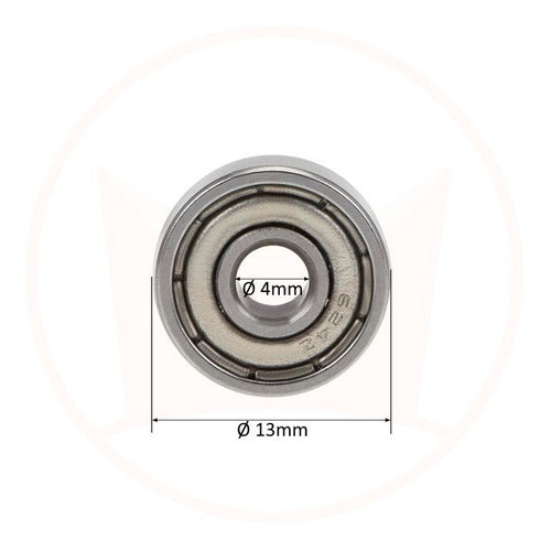 Kit 4 Rolamentos 624zz Ø4mm X Ø13mm X 5mm 1