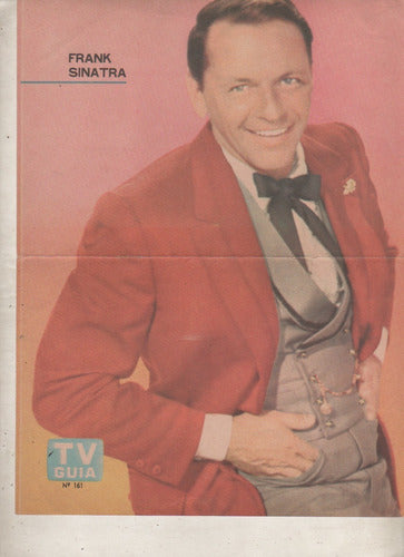 Antiguo Poster Revista T V Guia  - Frank Sinatra  - Años 70 0