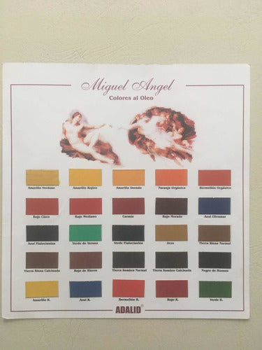 Set 3 Professional Miguel Angel Oil Paints x 18 cc Assorted Colors 2