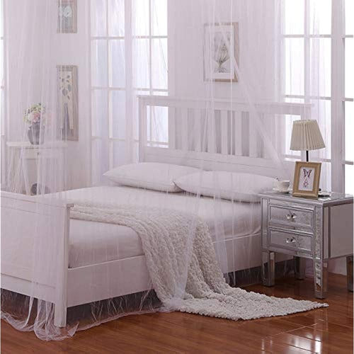 Cotton Loft Celestial 5007322 Crystal 4post Bed Canopy – White 1