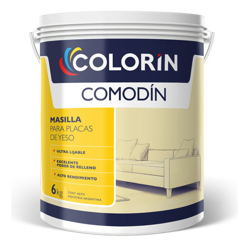 Masilla Para Placas De Yeso Colorin Comodin 16 Kilos 0