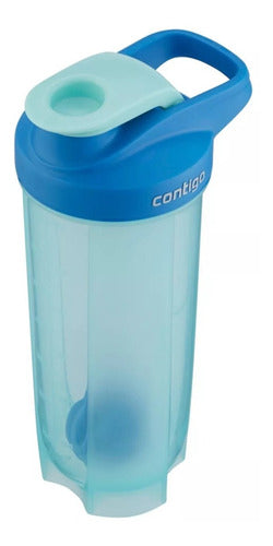 Contigo Botella Mezcladora Shake Fit 829ml Celeste Febo 0