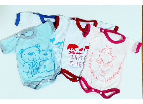 GEN Pack of 2 Short Sleeve Bodysuits for Babies 0