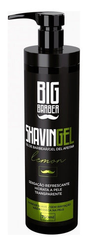 Shaving Gel De Barbear Big Barber 750ml Limão Refrescante 2