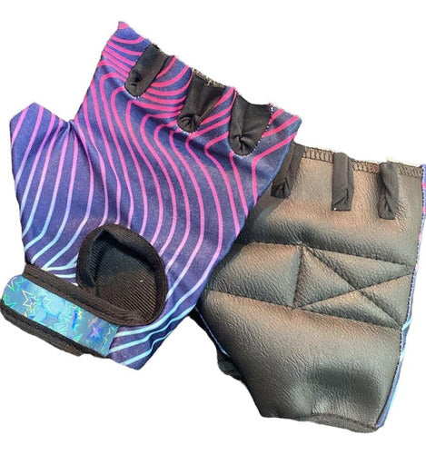 Fulltraining Gym Training Gloves Lycra and Eco-Leather 0