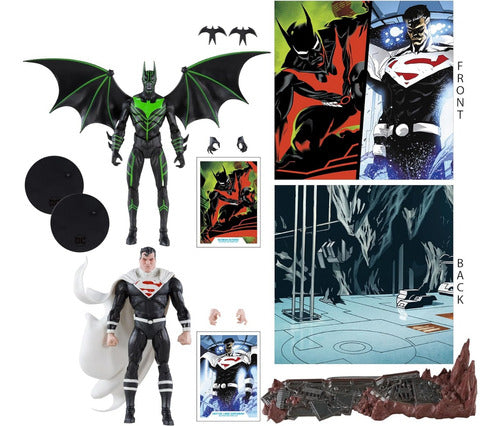 McFarlane Set Muñeco Batman Beyond Vs Justice Lord Superman 5