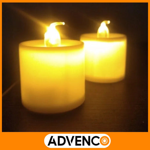 LED Battery-Powered High Candles Warm Souvenirs Pack of 12 5