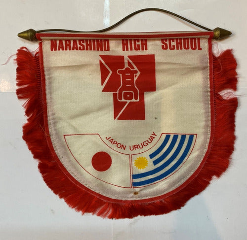 Banderín Narashino High Scholl Japón Uruguay, Ez4c 0