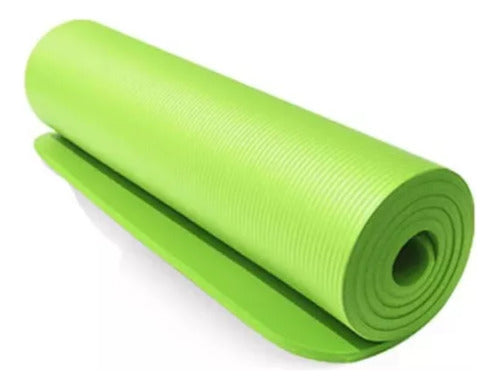 Genérica Yoga Mat Pilates Fitness Gym 8mm + Strap 2