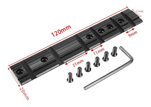 Riel Picatinny Montaje Tactico Mira Base Ruger 10/22 Metal 2