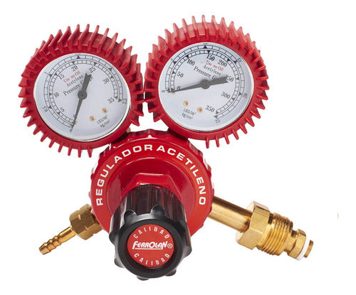 Professional Acetylene Regulator Valve with 2 Manometers Fe058 0