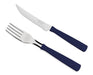 72 New Kolor Black Knife Fork Set 0