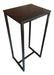 Industrial Bar Table 60x40 Iron and Wood Linea Black 0