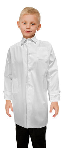 Mundo Trabajo School Tunic for Boys - White 0