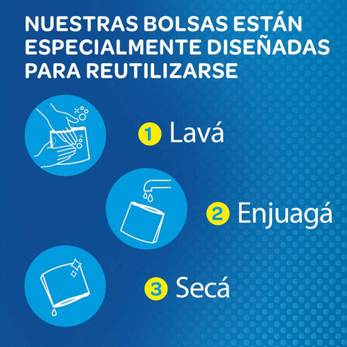 Ziploc Bolsas Herméticas Para Conservar Medianas 12 Un 4