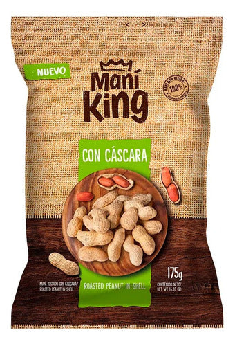 Mani King Roasted Peanuts with Shell 175g x 8 Units 0