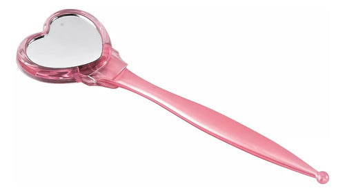 Heart-Shaped Brow and Face Shaper with Mirror Pink Violet 2