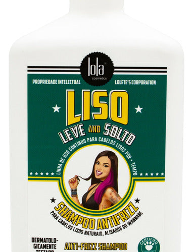 Lola Liso Leve E Solto Shampoo Antifrizz Pelo Alisado 250ml 1