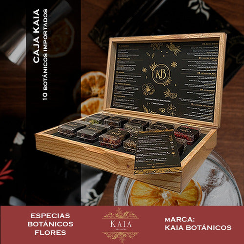 Mixology Gin Kit: Kaia Botanicos Box with 10 Botanicals + 3 Citrus Fruits 6
