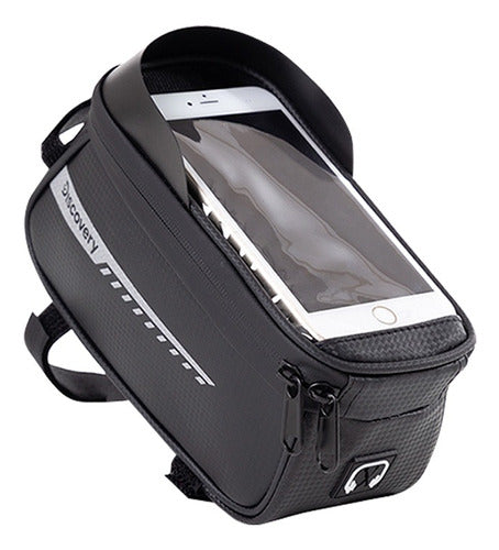 Discovery Adventures Waterproof Touch Cell Phone Holder Bicycle Bag 0