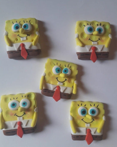 Apliques Temática Bob Esponja En Porcelana Fria 0