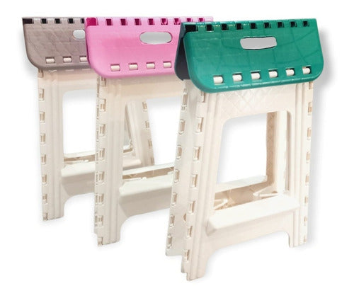 Folding Plastic High Bench Reinforced Colors 39
