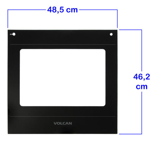 Volcan Oven Glass 50cm Model 851/881/891 + Glass Wool 1