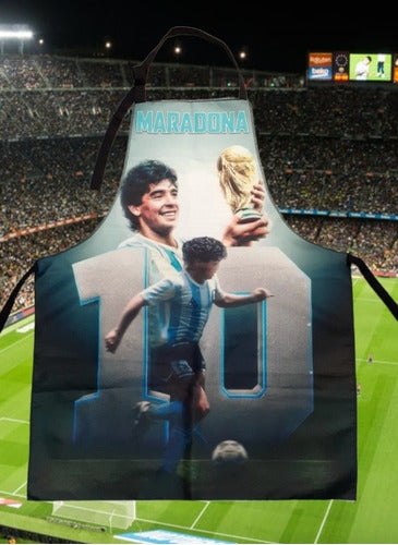 Emprende Delantal De Cocina Futbolero Maradona Y Messi 1