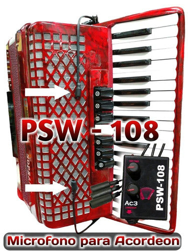 PSW-108 Microphone Accordion 3 Mics / Independent Dual Volume 1