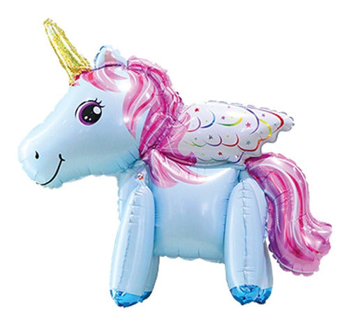 Ovni Balloons Celeste Unicorn 3D Foil Balloon - 24 Inches 0