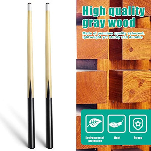 Vanlan Wooden Pool Cues Set of 2 3