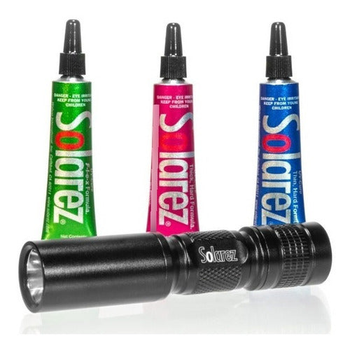 UV Fly-Tie Resin Kit with 3 Pots + UV Light 0