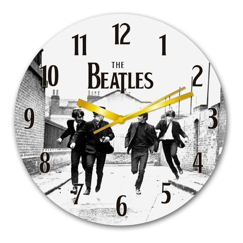 1 Reloj De Pared The Beatles Y 2 Posters The Beatles 0