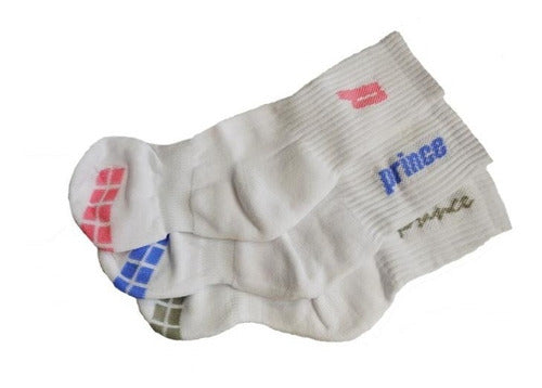 Prince Tri Pack White Socks for Girls (Size-1 28-32) 0