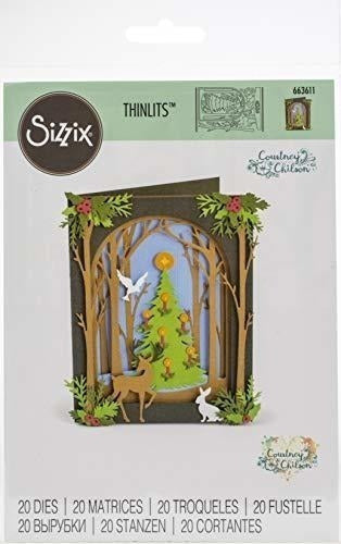 Sizzix 663611 Christmas Shadow Box Por Courtney Chilson Dies 0