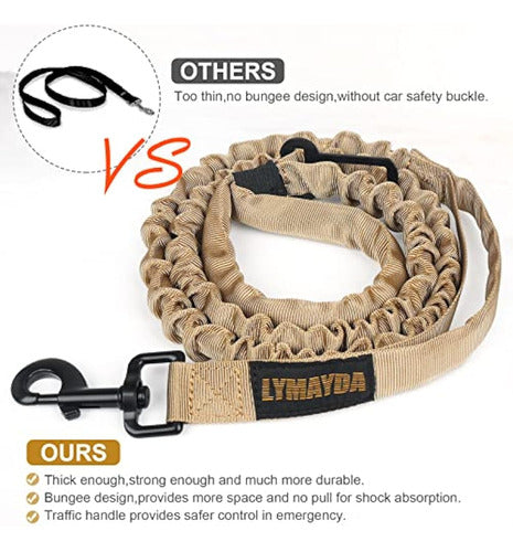 Lymayda Leash For Large Dogs That Pull,bungee Dog 4