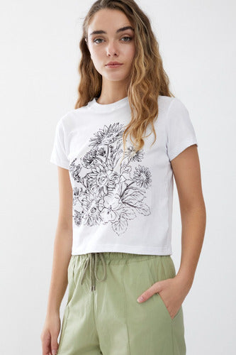 Printed Flower T-Shirt by Rimmel 6