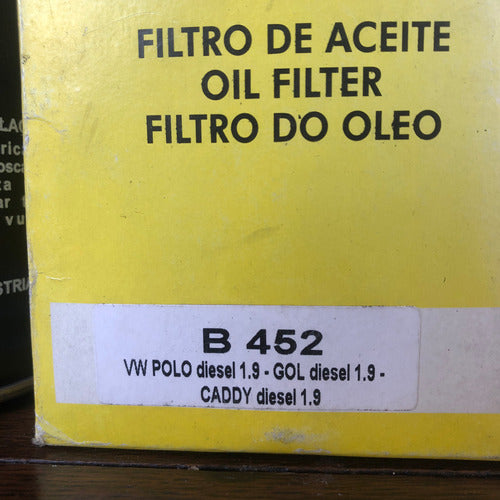 Filtro Aceite Vw Polo-gol-caddy-golf-passat-transporter 1.9d 1