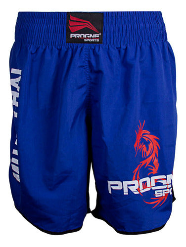 Shorts Calção Bermuda Para Muay Thai Luta Progne Preto 5