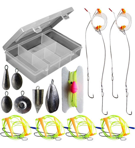 PUNTO3 Varied River Fishing Kit with 6 Lines and 6 Weights 0