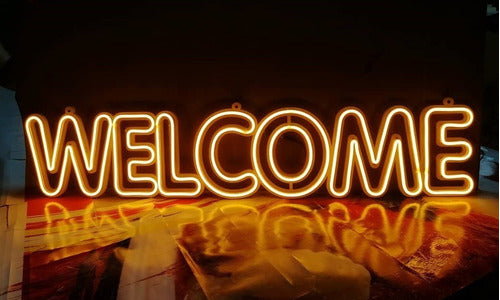 Safari Publicidad Welcome LED Neon Light Sign 1