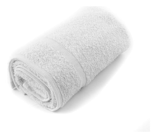 Purecomfort Toalla Peluquería 100% Algodón 44x70 Cm Blanca Pack X6 1