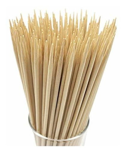 Palos De Bambu Natural Para Brochettes Para Horno O Parilla 0