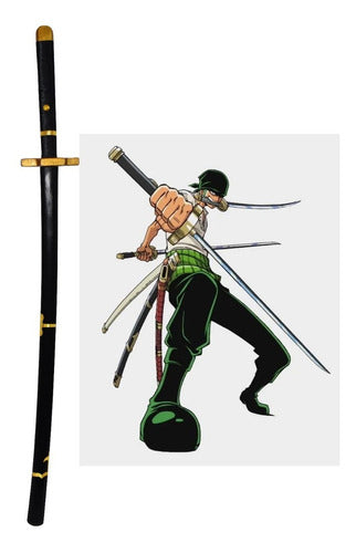 D-MAKER Katana Yubashiri Roronoa Zoro One Piece Replica MDF Cosplay 2