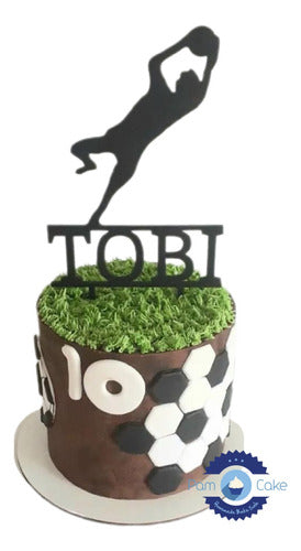 Pamcakehouse Torta Futbol Arquero Pelota Artesanal 0