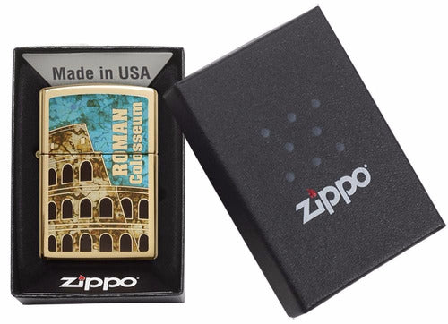 Encendedor Zippo Modelo 29497 Roman Colosseum Original 5