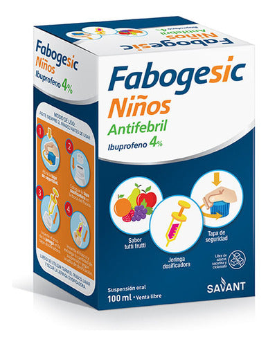 Fabogesic Niños Sabor Tutti Frutti X 100 Ml 0