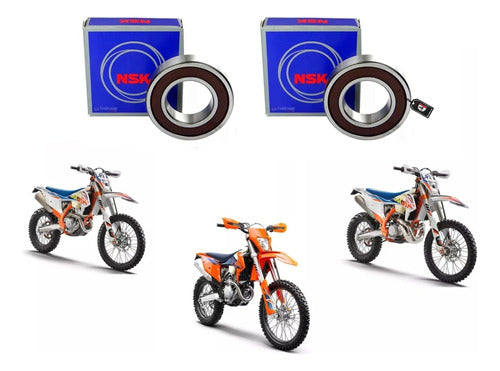 Kit Rolamentos Roda Traseira Ktm Husqvarna Beta Gasgas Nsk 0