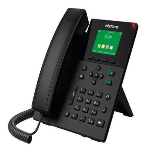 Telefone Ip Voip 6 Contas Sip Poe C/ Display V5501 Intelbras 1