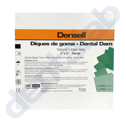 Densell Dental Dam Green 6x6 x 36 Units 1